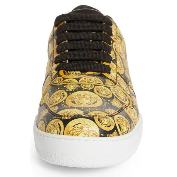 NIB $695 VERSACE Ilus Medusa Low Top Sneaker 38/8 - Picture 5 of 6